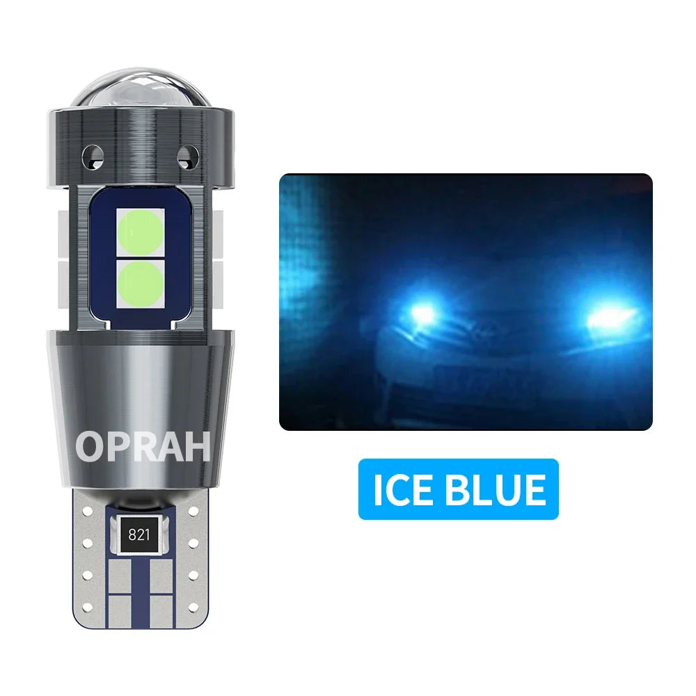 2pcs High Quality T10 LED W5W Car Interior Lights CANBUS No Error 3030 SMD Super Bright Side Marker Parking Lamps Auto Bulb 12V