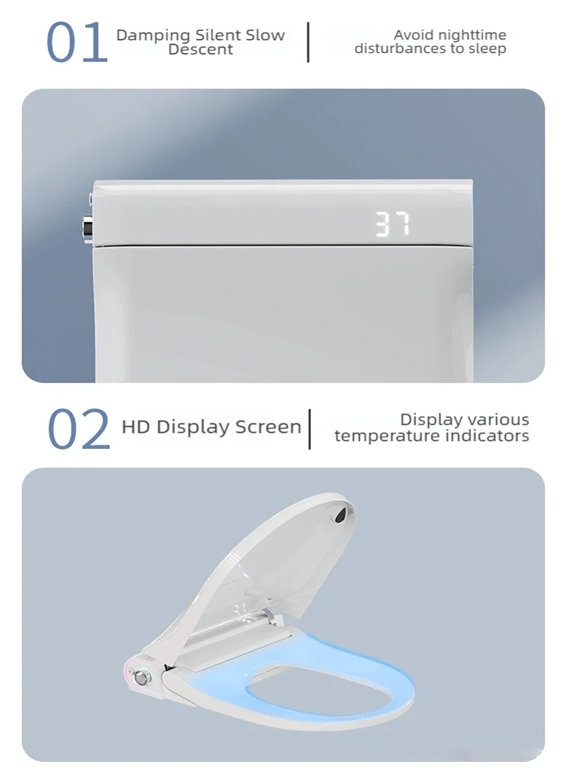App Inteligente Cleaning Smart Flip Toilet Inodoros Japones WC Bidet Toilet Auto Sensor Toilette Japonaises Electric Toilet Lid