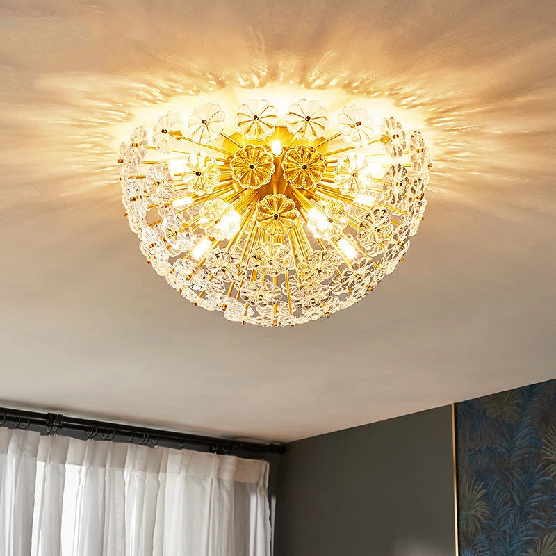 Postmodern Flower ceiling light Luxury scandinavian lamp Bedroom Study Room Living Room Dining Room girls room ceiling lamp