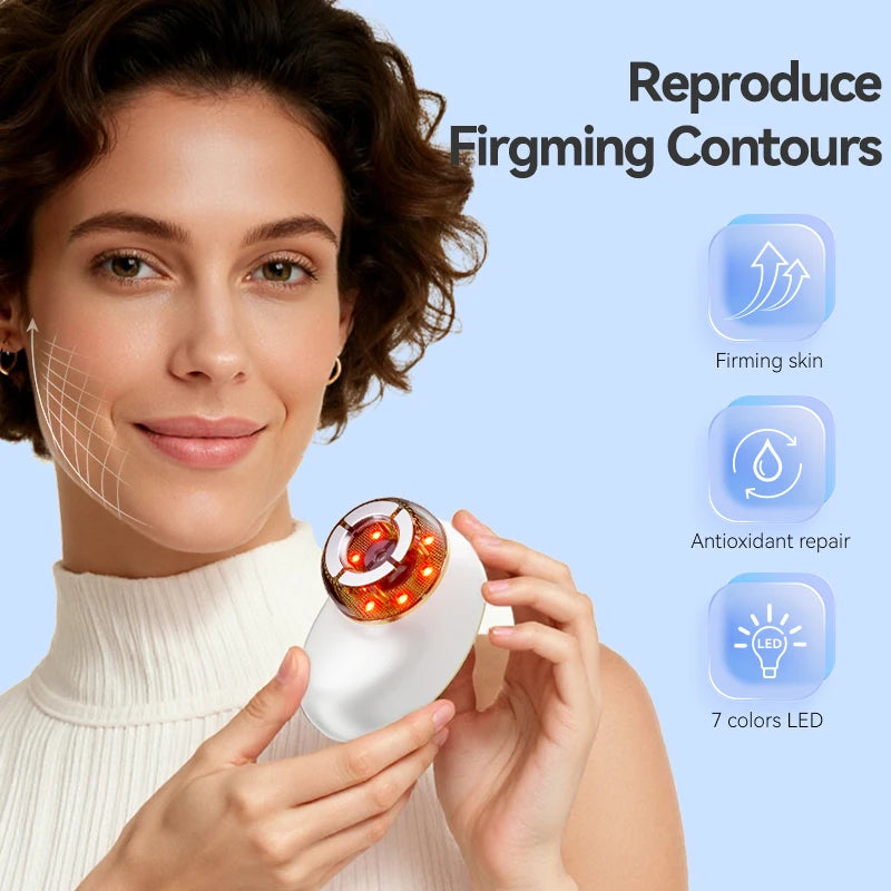 EMS Body Sculpting Massager 7 Color LED Vacuum Suction Anti Cellulite Machine Face Body Skin Firming Shaping Beauty Device