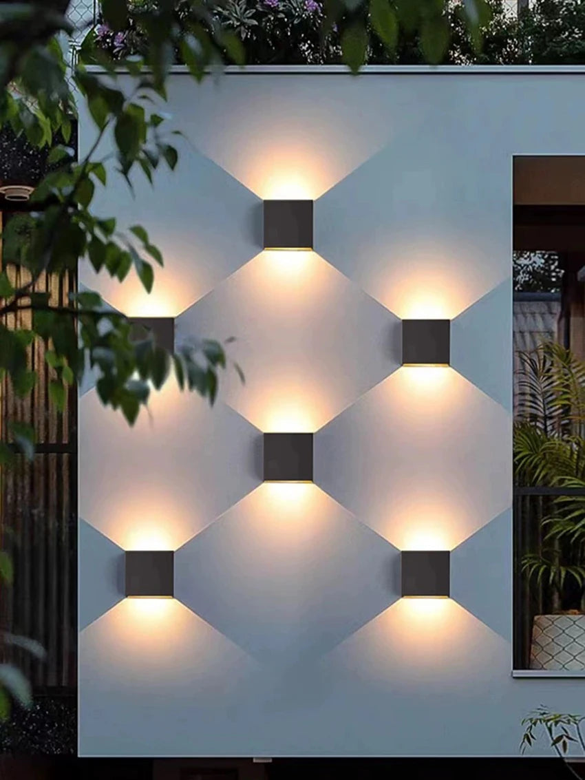 LED 6W/12W Outdoor Waterproof IP65 Wall Light Porch Garden Wall Lamp & Indoor Bedroom Living Room Decoration Lighting Lamp
