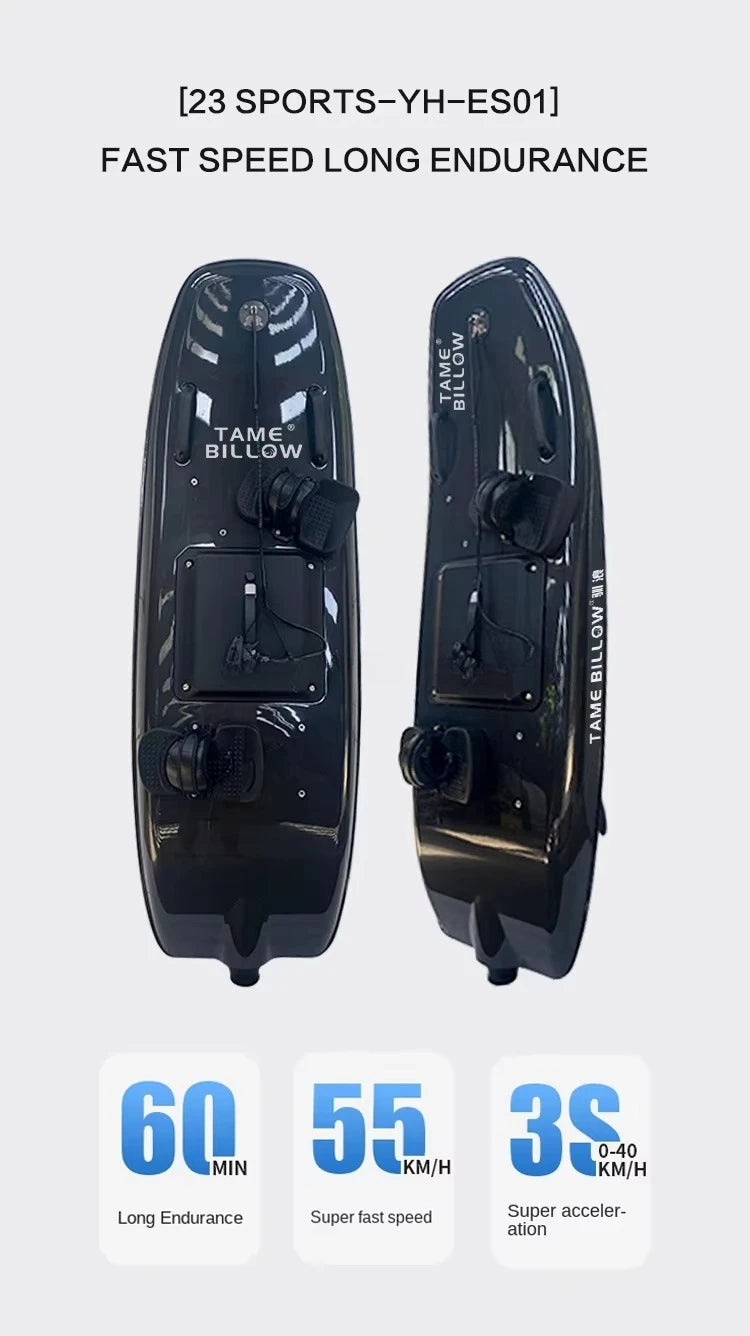 Carbon Motorized Electric Surfboard, 50km/h Fast Speed, Single Rider Max 150KG, Custom Color Offshore Water Jet Surf Equipment