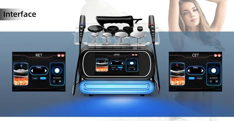 2026 3 in 1 448KHZ RF Tecar Therapy RET CET Diathermy Body Sliming Machine Pain Relief Skin Tightening INDIBA Deep Care 2025