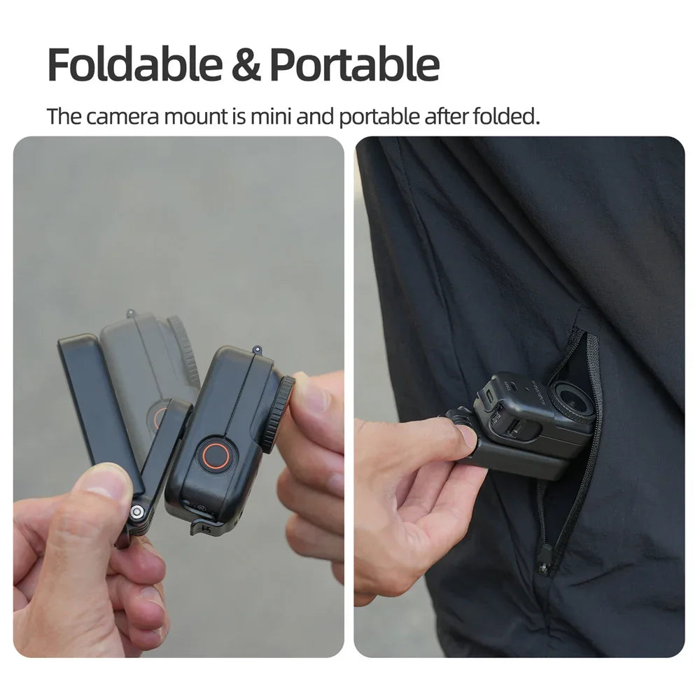 Sunnylife For DJI Osmo Nano Magnetic Base Adjustable Desktop Bracket Mount Foldable Extension Frame Camera Accessories