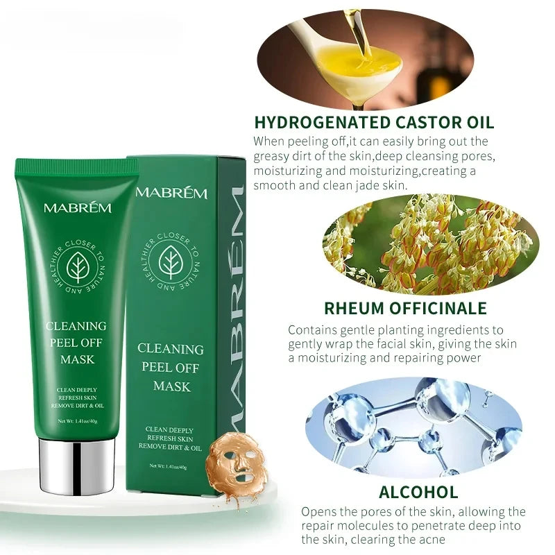 Tear Pull Facial Mask Remove Blackheads Balance Oil Refine Pores Smooth Rough Texture Deep Purify Skin Cleansing Mask