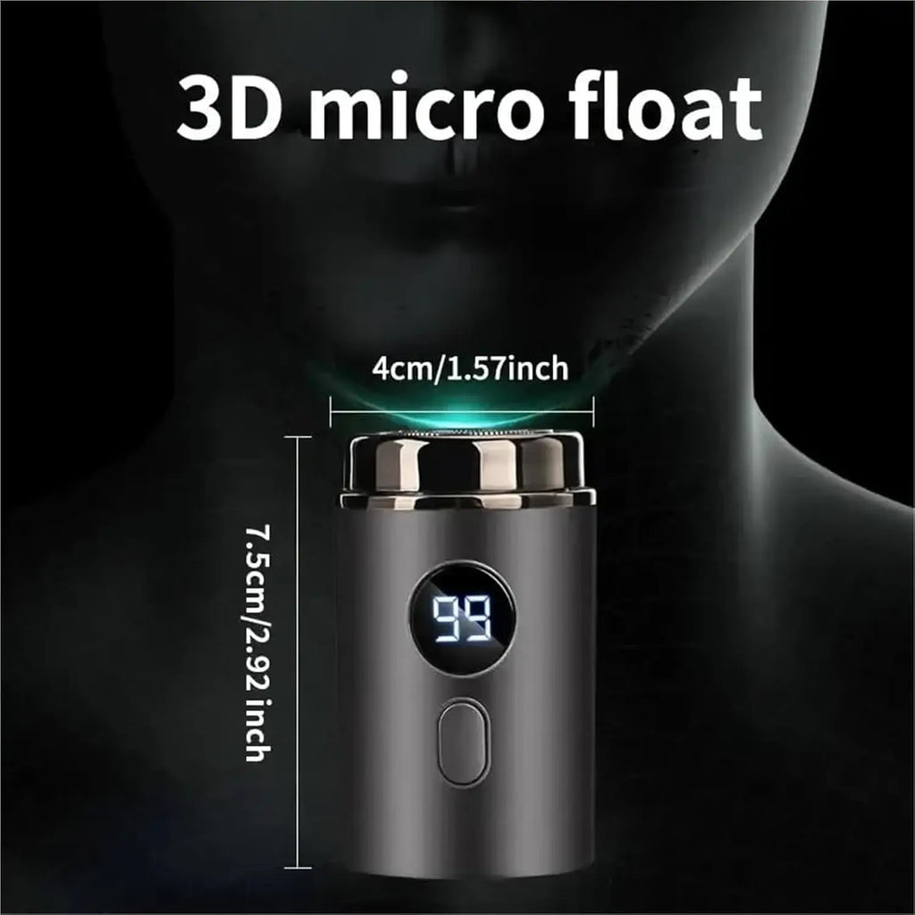 Men Electric Mini Shaver Rechargeable Type-c Charging Car Portable Led Digital Display Wet & Dry Shaver Men Women Home Razor