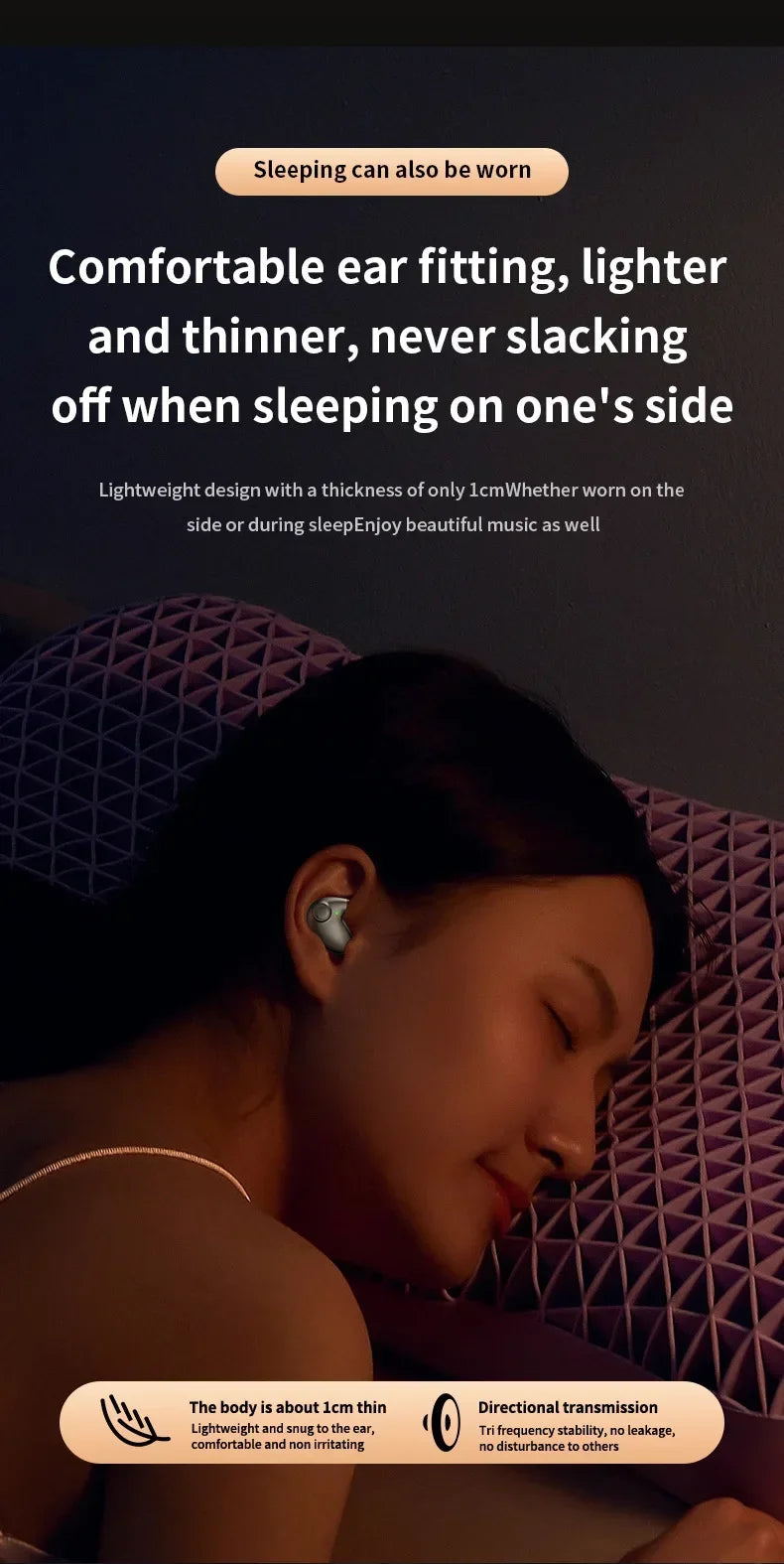 Bluetooth 5.3 Earphones Mini Noise cancelling Sports Running Earphones Life Waterproof Gaming Music In Ear Earphones