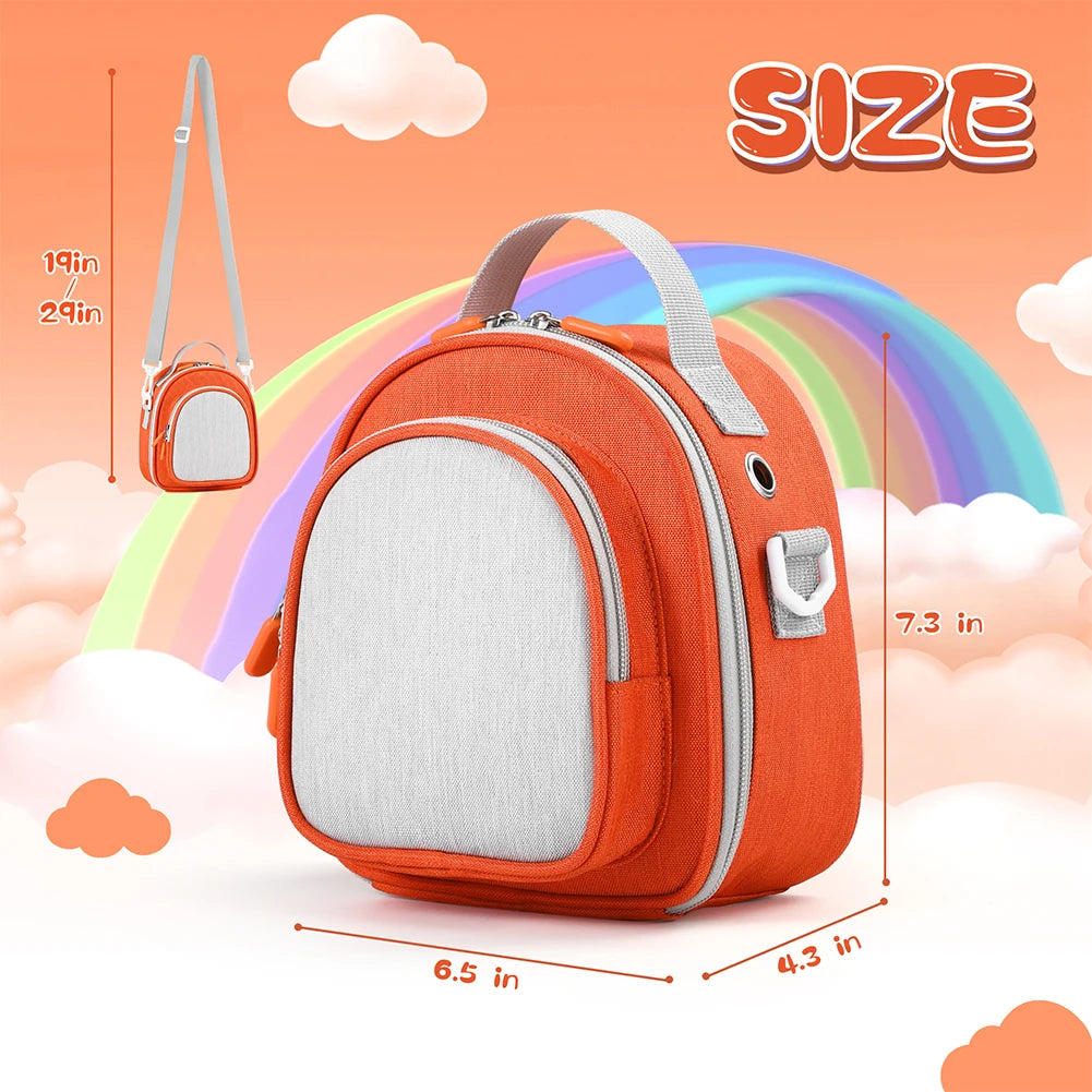 Carrying Case for Yoto Mini (2024 Edition) Travel Storage Bag Card Holder Hold Up To 30 Cards Protective Case for Audio Player