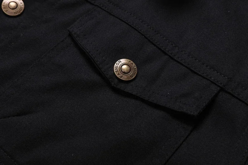 New Winter Men's Bomber Jacket High-quality Plush Thicken Wool Cargo Jackets Lapel Button-up Thick Warm Coat for Men Outwear 5XL
