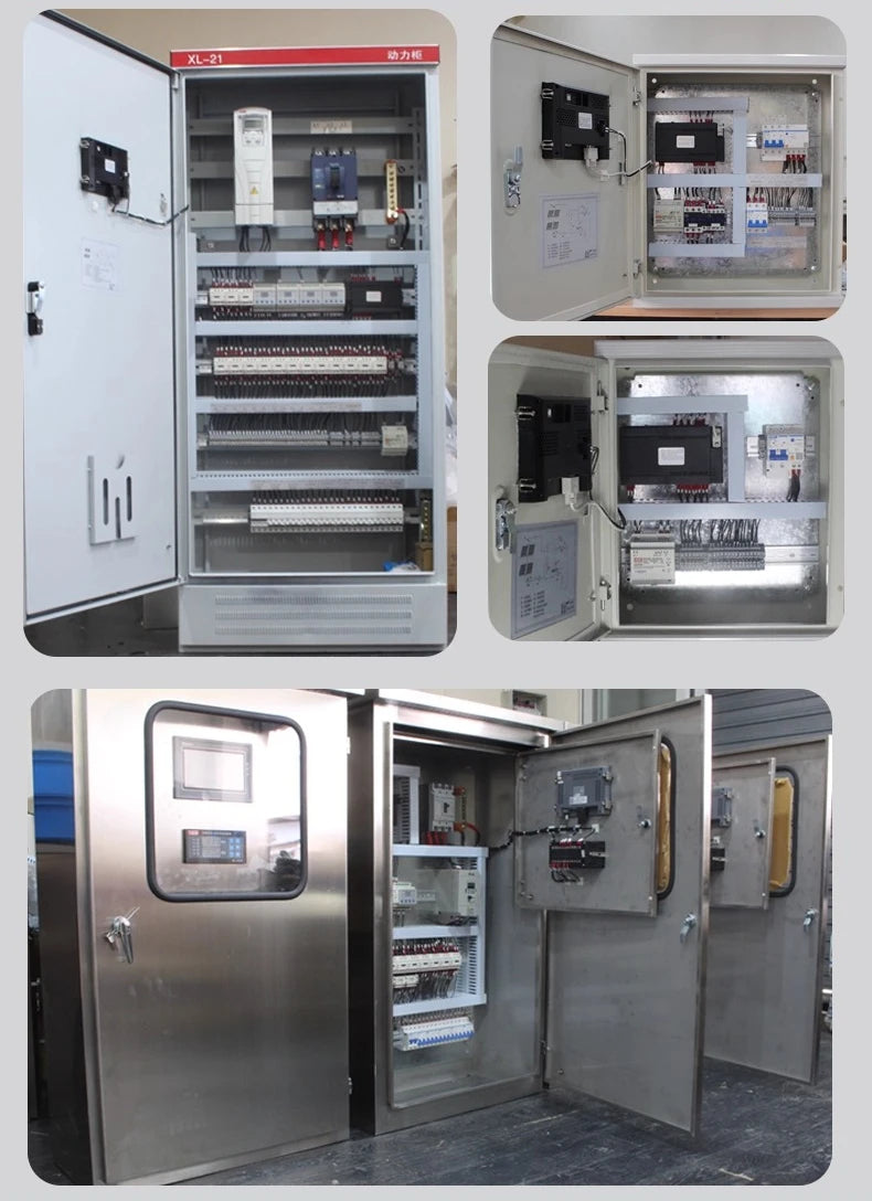 Collecting hot water engineering, heating control system touch screen + PLC intelligent thermostat sensor