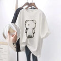 Fashionable Breastfeeding Top Short Sleeve Crew Neck T-shirt Versatile Summer Outdoor Wear For Mothers Simple Top For Feeding