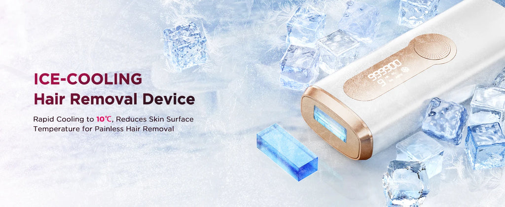 IPL Hair Removal Device Ice-Cooling 3 in 1 Painless 16J Photoepilator Permanent Whole Body Facial Bilinis Leg Home Treament For Men and Women