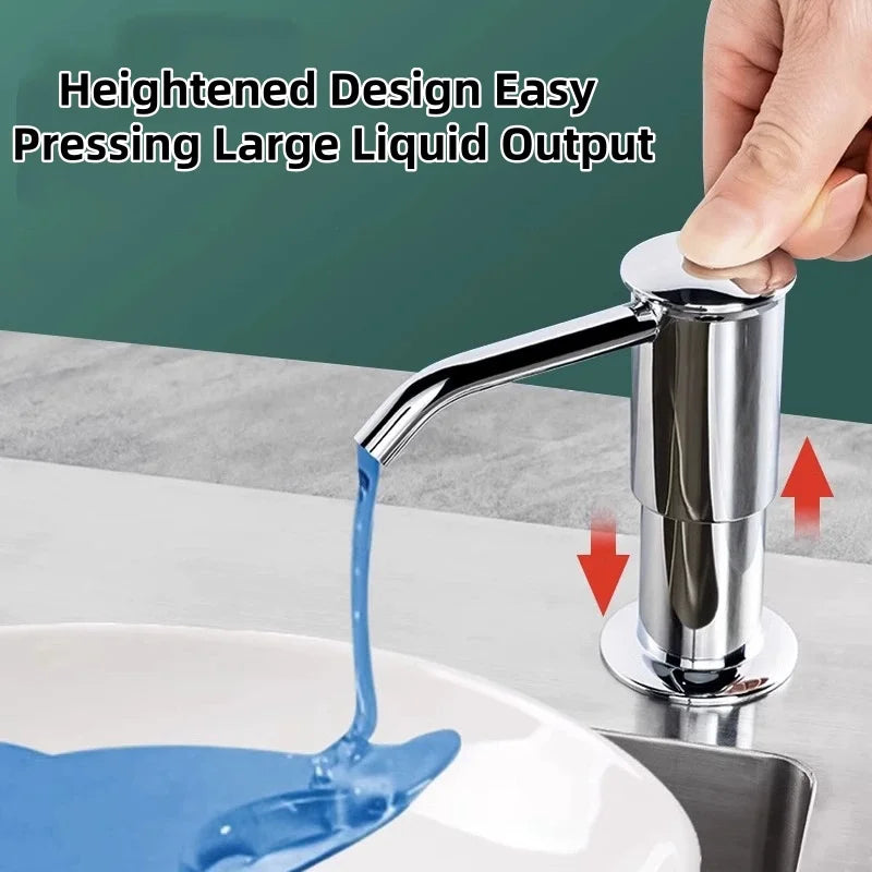 1pcs Kitchen Sink Soap Dispenser Extension Tube Detergent Pusher Hand Push Plastic Soap Dispenser for Sink Accessories