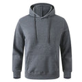 Autumn Winter Men Fleece Warm Mens Sweatshirt Casual Solid Color Streetwear Pullovers Sport School Fashion Hot Sale Hoodies