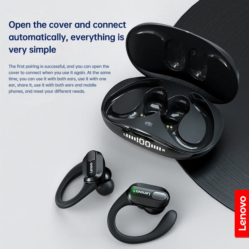 Lenovo XT80 Bluetooth Wireless Earbuds ENC Call Noise Reduction HiFi Stereo Touch Control Type-C Charge Sports Headset with Mic