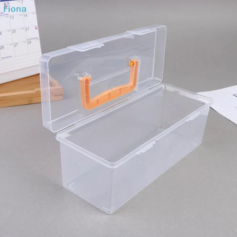 ✔Professional Tool Organizer Set,Transparent Parts Storage With Dividers-Portable Case For Kitchen Condiment Storage