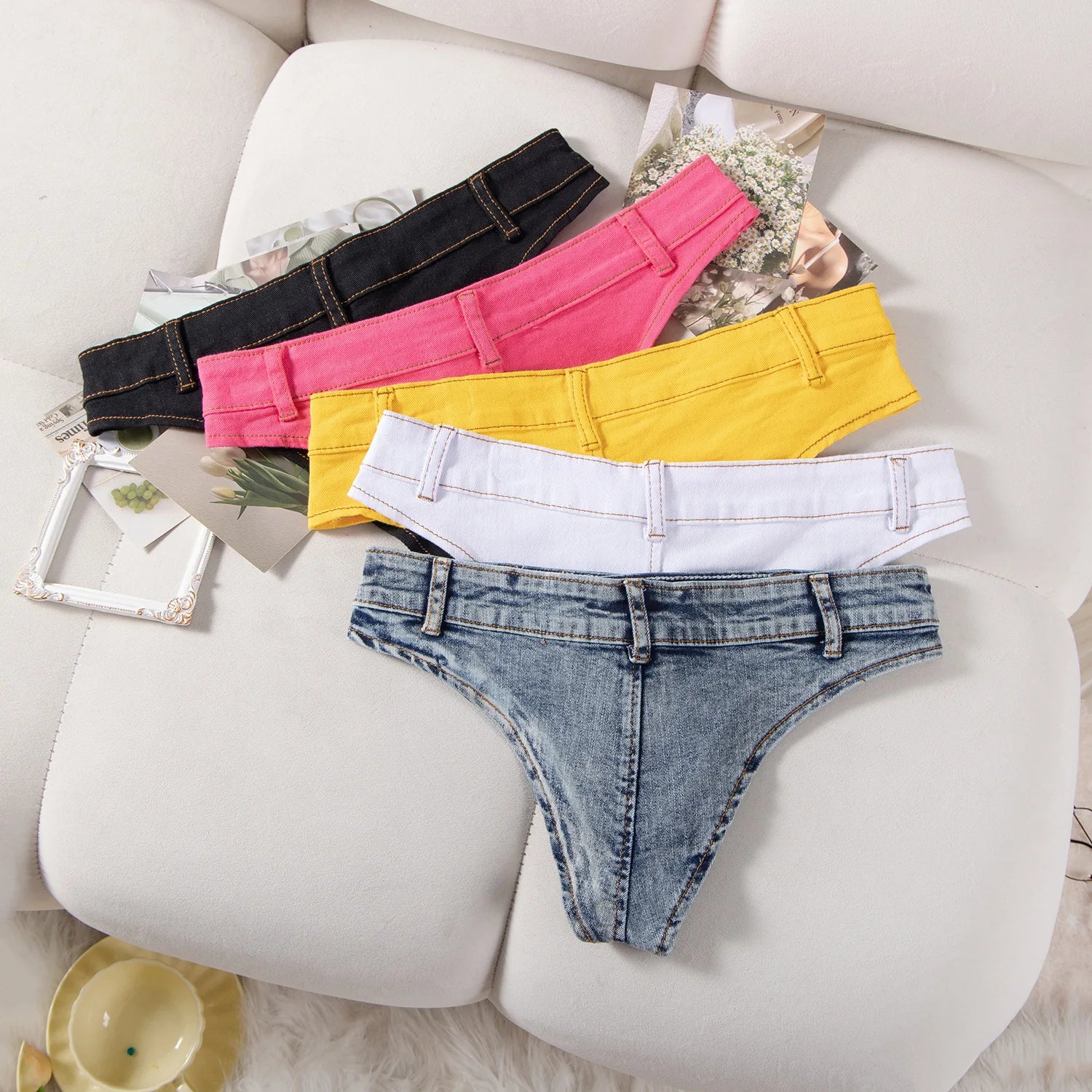 Sexy Low Waist Mini Denim Shorts Women Summer Beach Short Pants Jeans Woman Fashion Womens Club Party Jean Micro Shorts LTMW