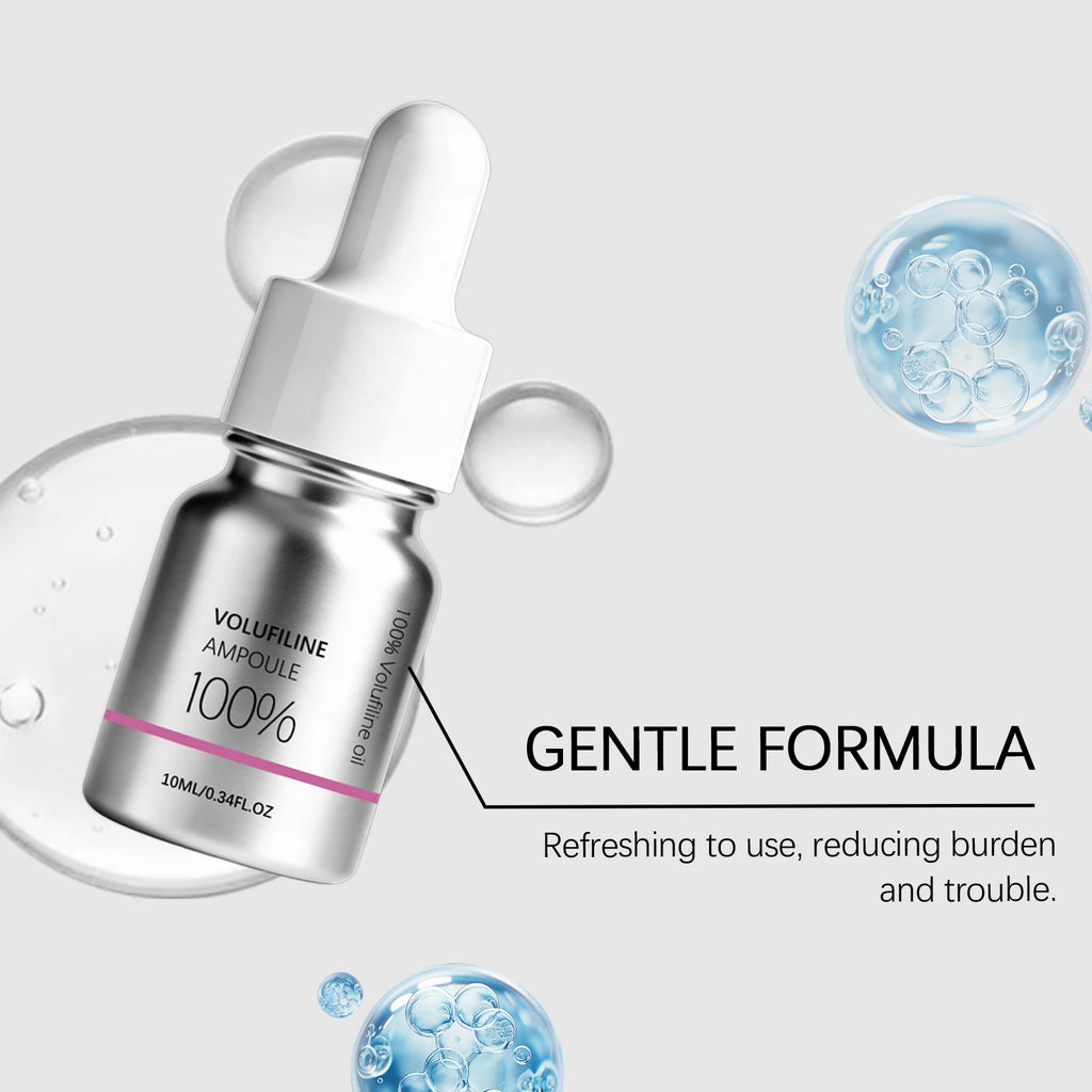 Volufilin 100% Facial Ampoule Serum,Pure Volufiline Plumping,Improve Depressions&Facial Reshaping,Hydrolyzed Collagen Elastic Lifting&Deep Hydrating Glow Moisture,Versatile Multi Zone Application&Concentrated Ampoule Formula,
