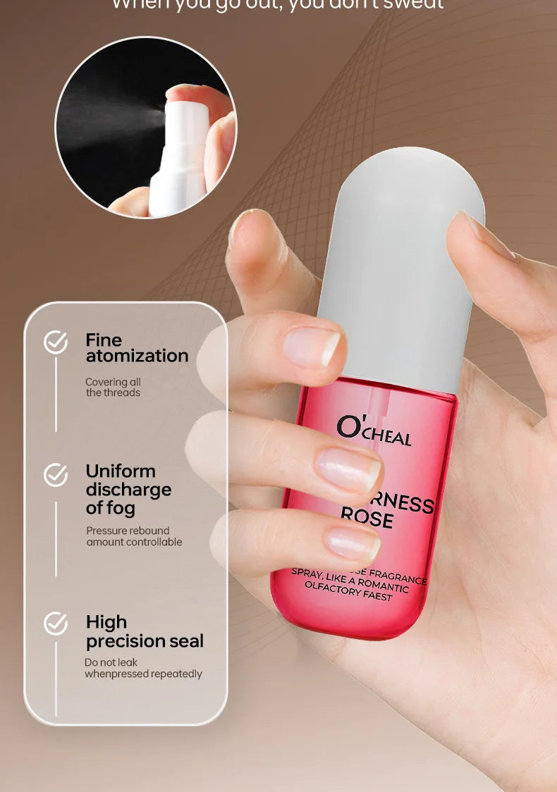 1Pcs Coconut Rose Fragrance Spray Hair & Body perfume Mist Fresh Long Lasting Fragrance Perfume Travel Size Freshener Spray