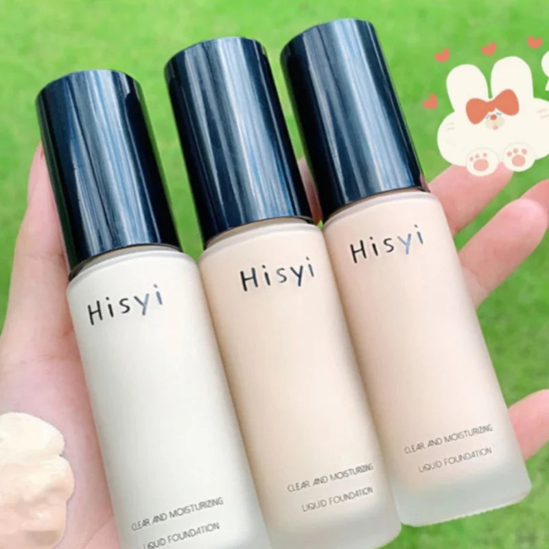 Liquid Foundation Naturally Covers Flaws Without Sticking Powder, Plain Face Cream, Transparent Foundation, Conceals Blemishes