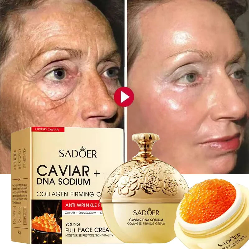 Caviar Anti-Wrinkle Face Cream Collagen Anti-Aging Firming Lift Fade Fine Lines Moisturizing Smooth Brighten Skin Care Products