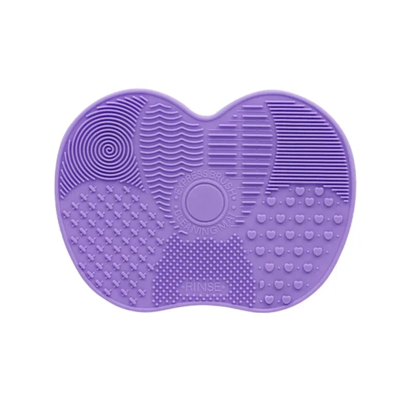 Colorful Brush Cleaner Scrubbe Board Cosmetic Makeup Brush Washing Silicone Gel Cleaning Mat Foundation Makeup Brush Cleaner Pad