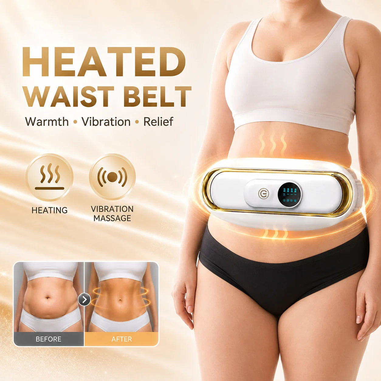 Slimming Machine for Women, Electric Abdominal Fat Burner, Anti-Cellulite Massage Belt, Body Shaping & Belly Fat Removal