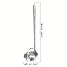 E9 1Pcs Soup Ladle, Small Stainless Steel Ladles and Spoons Professional Ladle, 1/2/3oz Duty Metal Ladle Kitchen Utensil Spoon