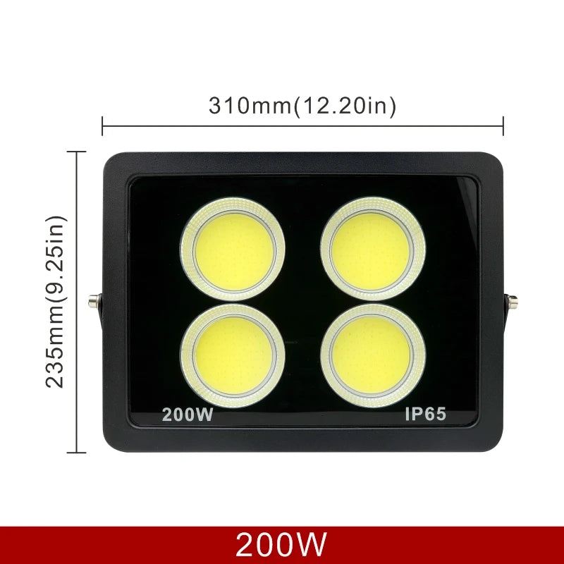 COB Flood Light 300W 200W 100W 50W Outdoor Lighting LED Floodlight 220V Spotlight IP65 Modern Waterproof Outdoor Led Garden Lamp