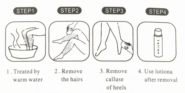 Crystal Physical Hair Eraser Reusable Easy Clean Portable Depilation Tool For Leg Arm Armpit Body Beauty Accessory