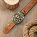 A Western-style Denim Belt in Retro Style - Made of PU Material - Suitable for Both Men and Women - Pairs Well with Jeans