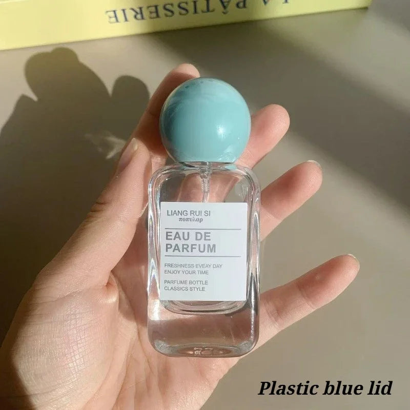 50ML 30ML Empty Clear Glass Spray Bottle Wood/plastic Lid Perfume Bottle Refillable Bottle Dispenser Fine Mist Portable Travel