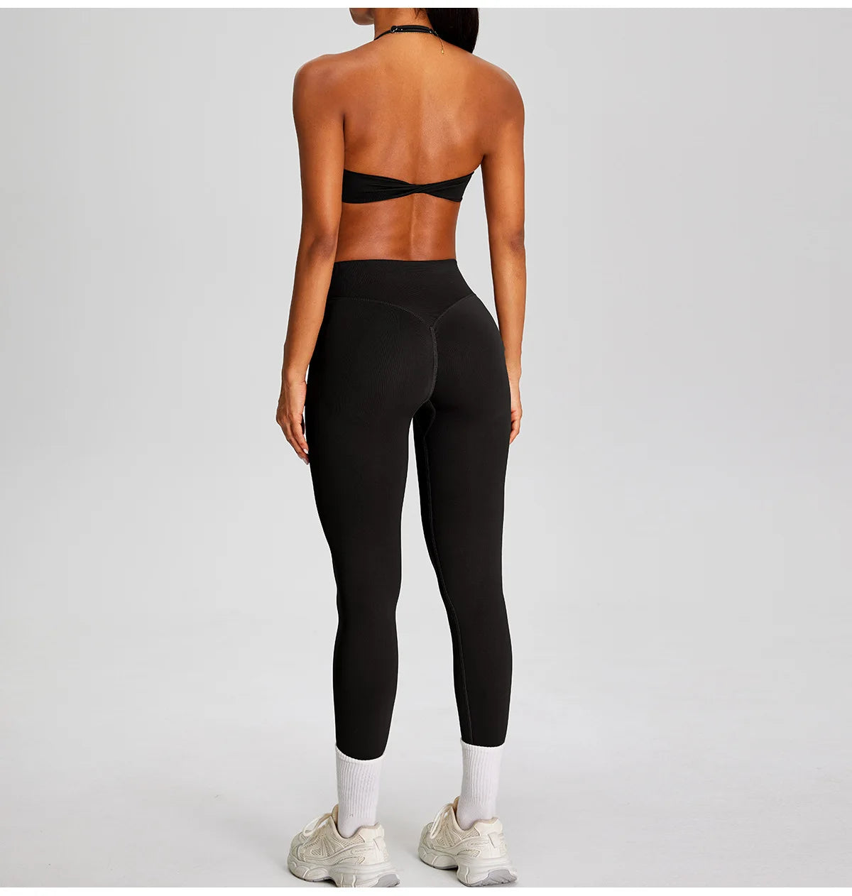 PMW Women Seamless Yoga Set Outdoor Cycling Running Sports Set High Elasticity Lifting Buttocks Quick-Drying Yoga Clothes