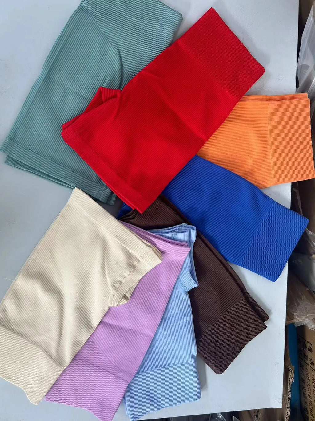 Women's Ribbed Knited Shorts Seamless Yoga Shorts Stretchy High Waist Shorts Sexy Hip Liftting Cycling Running Three Point Pants