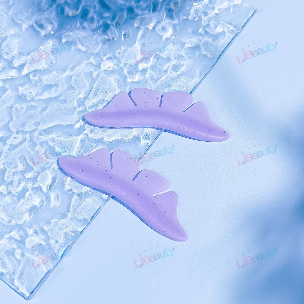Libeauty 1 Pair Silicone Glitter Butterfly Lash Lift Shield Eyelash Perm Pads Lash Lifting 3D Eyelash Curler Accessories Tool
