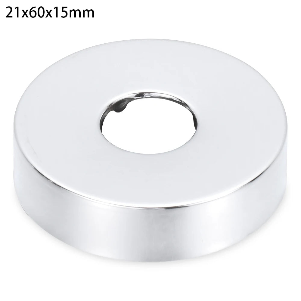 1Pc Stainless Steel Shower Kitchen Faucet Decorative Cover Wall Flange Self-Adhesive Pipe Wall Covers Bathroom Accessories New