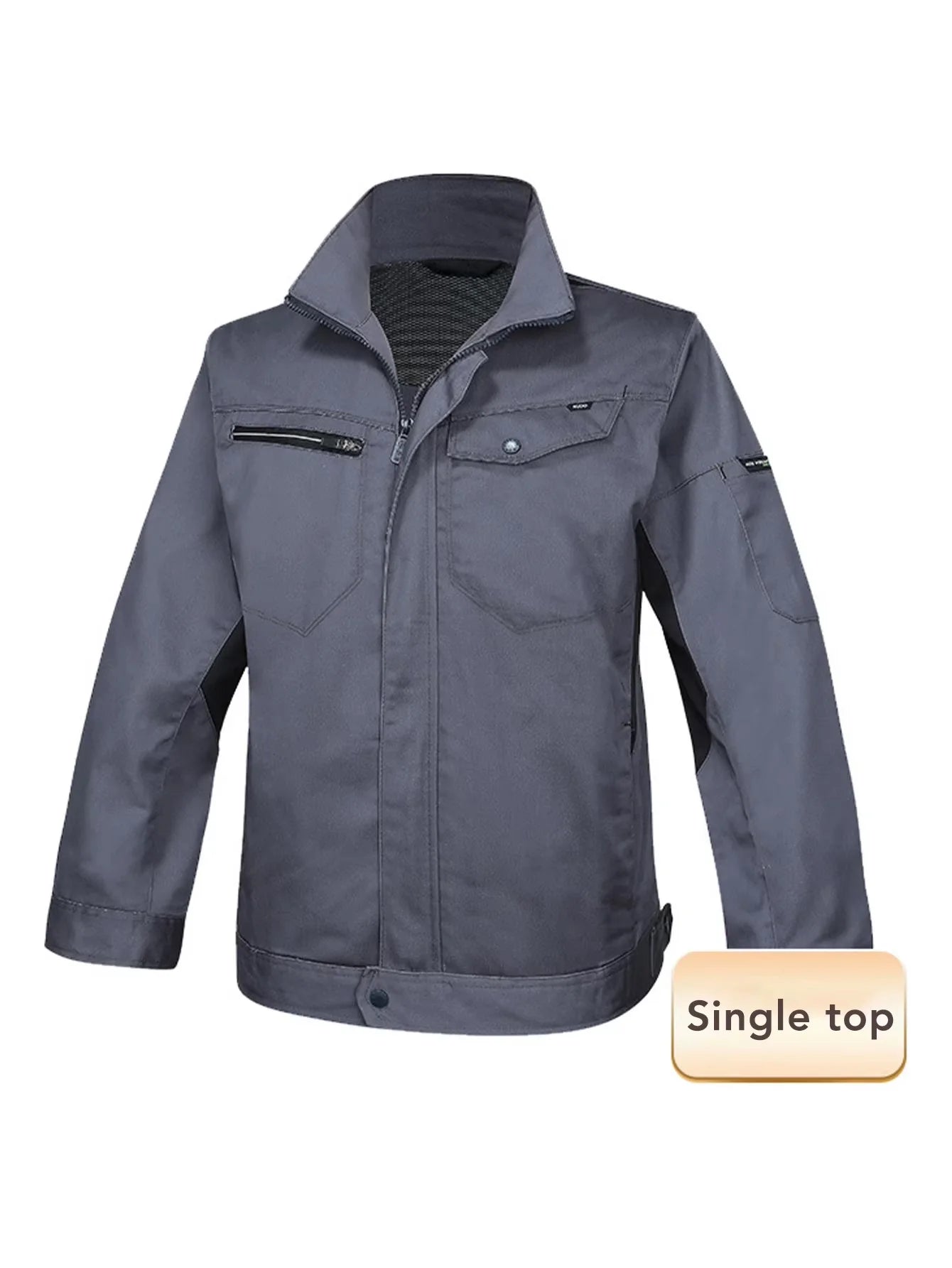 Fashion Denim Workwear for Men Women Spring Autumn Long-sleeved Work Clothes Wear-resistant Uniform Coat Workshop Uniforms
