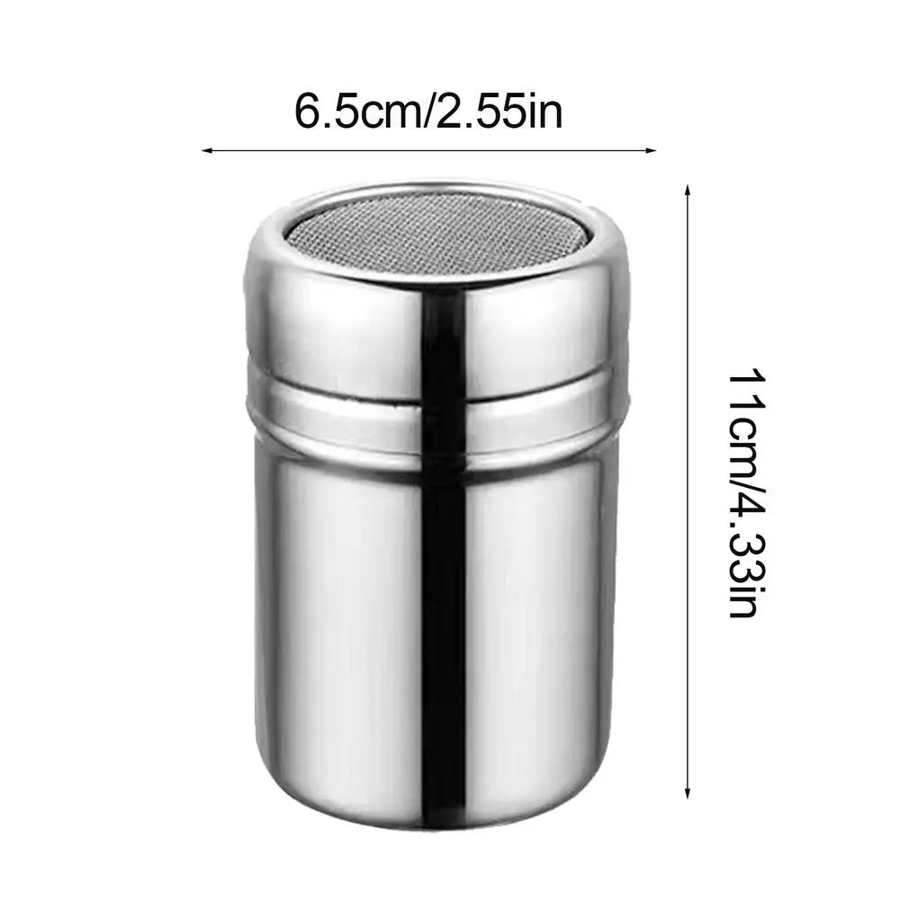 S/M/L Powder Sprinkler Bottle Stainless Steel Flour Sifter And Shaker Bottle Kitchen Gadgets Powder Shaker For Salt Sugar Cocoa