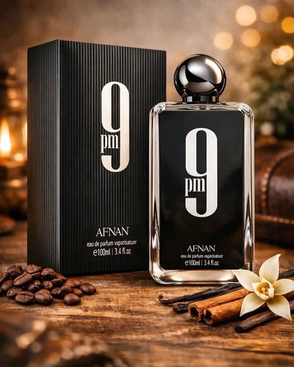 Afnan 9 Pm for Men Eau De Parfum, 3.4 Fl. Oz