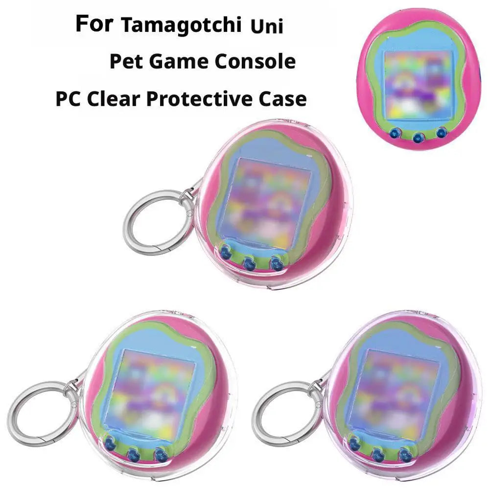 Transparent Hard Shell Case for Tamagotchi Uni Full ProtectiveCoverAnti-Fall Anti-ScratchDustproof ClearAll InclusiveAccessories