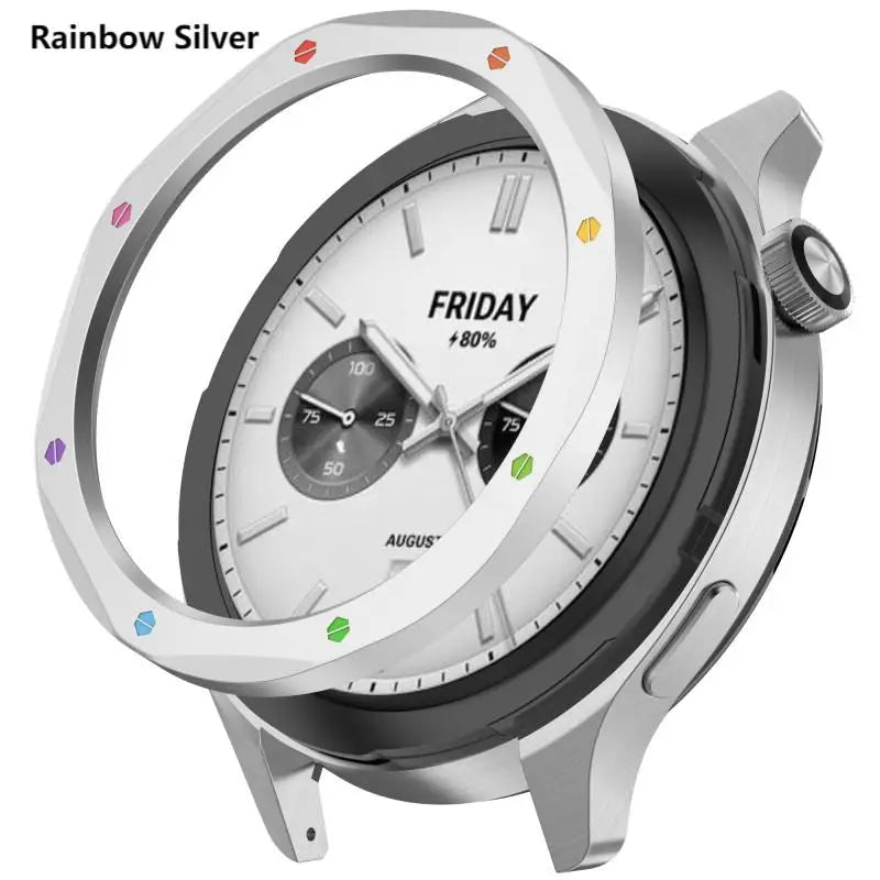 Metal Bezel Ring For Xiaomi Watch S4 S3 Protector with Film Watch Case Cover For Watch Bezel Shell S3 ESIM S4 ESIM Accessories