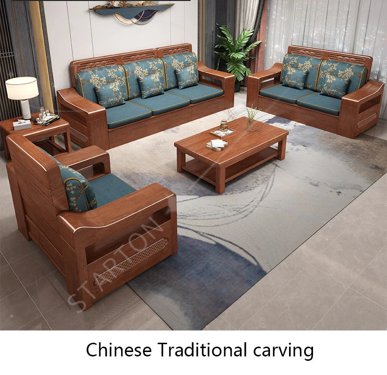 2025 Easy Installation Living Room Sofas Wooden Living Room Furniture Wooden Sofa Frame Fabric Sofa Covers