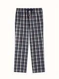Men's Pajama Pants Spring & Fall Cotton Thin Plaid Casual Pj Bottoms Elastic Waistband with Pockets Homewear
