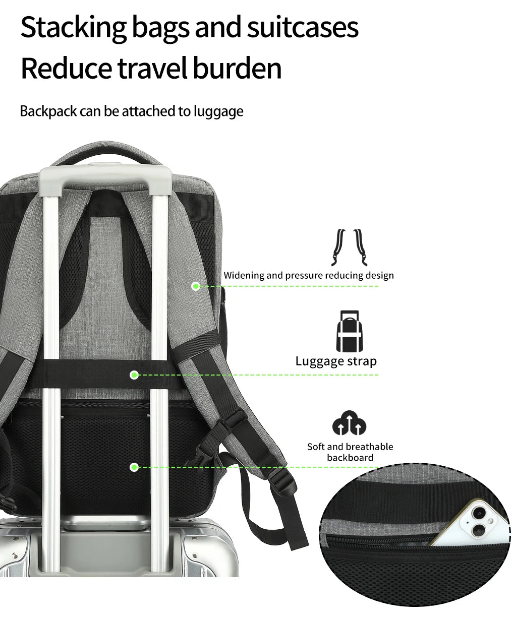 Multi Functional Travel Backpack for Women, Waterproof, Large Capacity, Dry Wet Separation, Commuting, Business Trip, Computer L