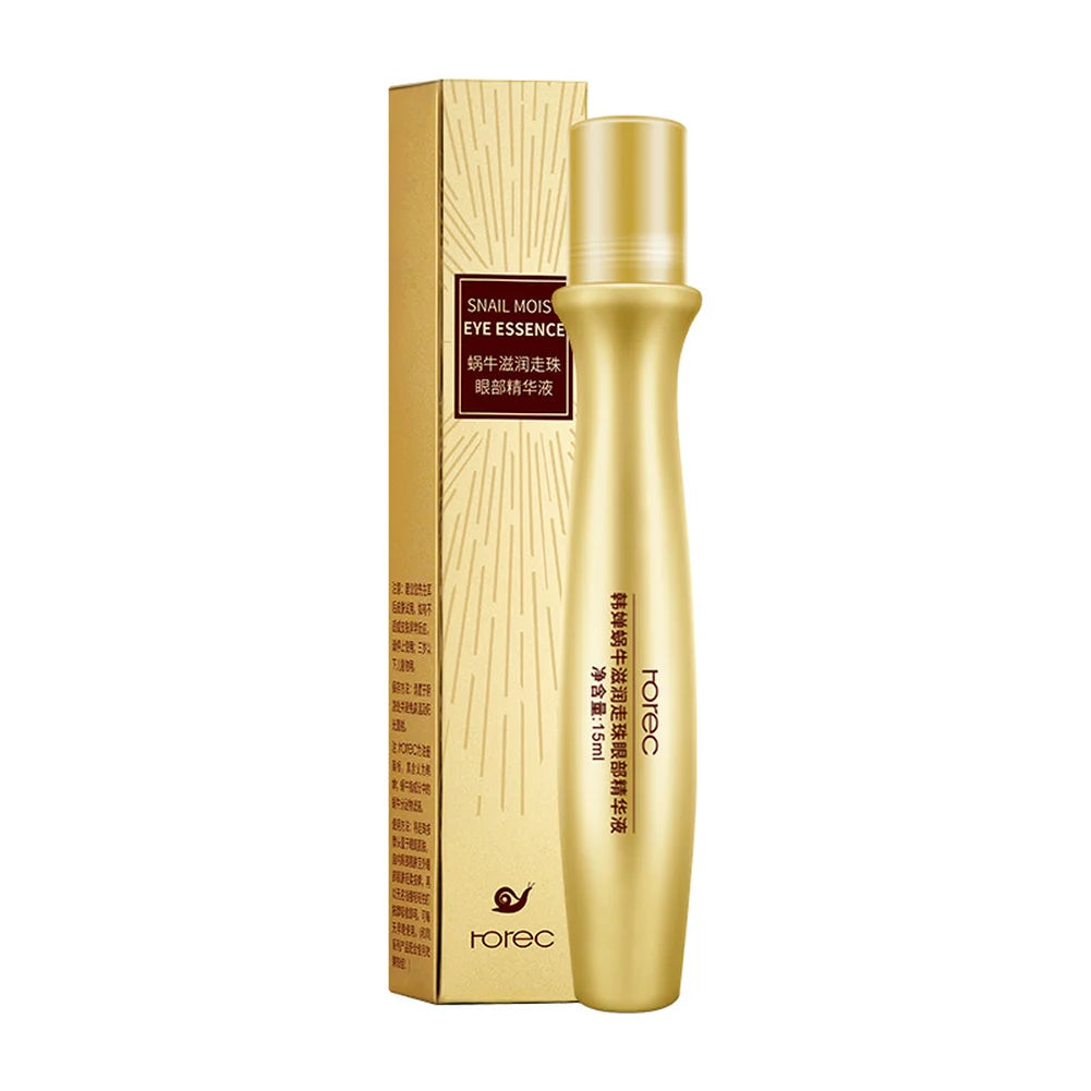 Roll-on Eye Cream with Snail Mucin for Under Eye For Hydration Dark Circle Brightening and Soothing Massage Effect
