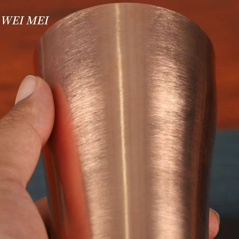 Vintage Copper Breakfast Coffee Cup,Handcrafted Thickened Smooth Surface Moscow Water Mule 400 ml Juice Mug,Tea Cup Tableware