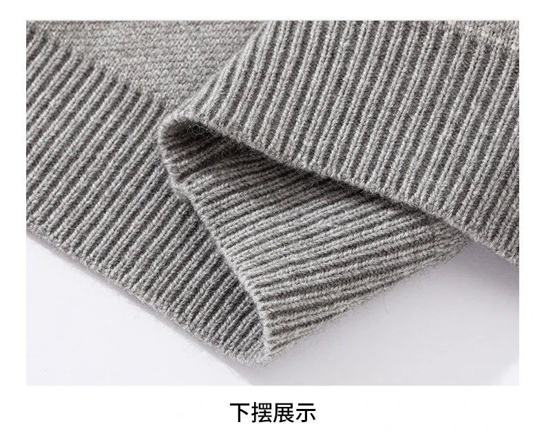 Hot Selling Men's Autumn Winter Knitted Cardigans Branded Embroidered Single Breasted Sweaters Fashionable Trendy Outerwear Tops