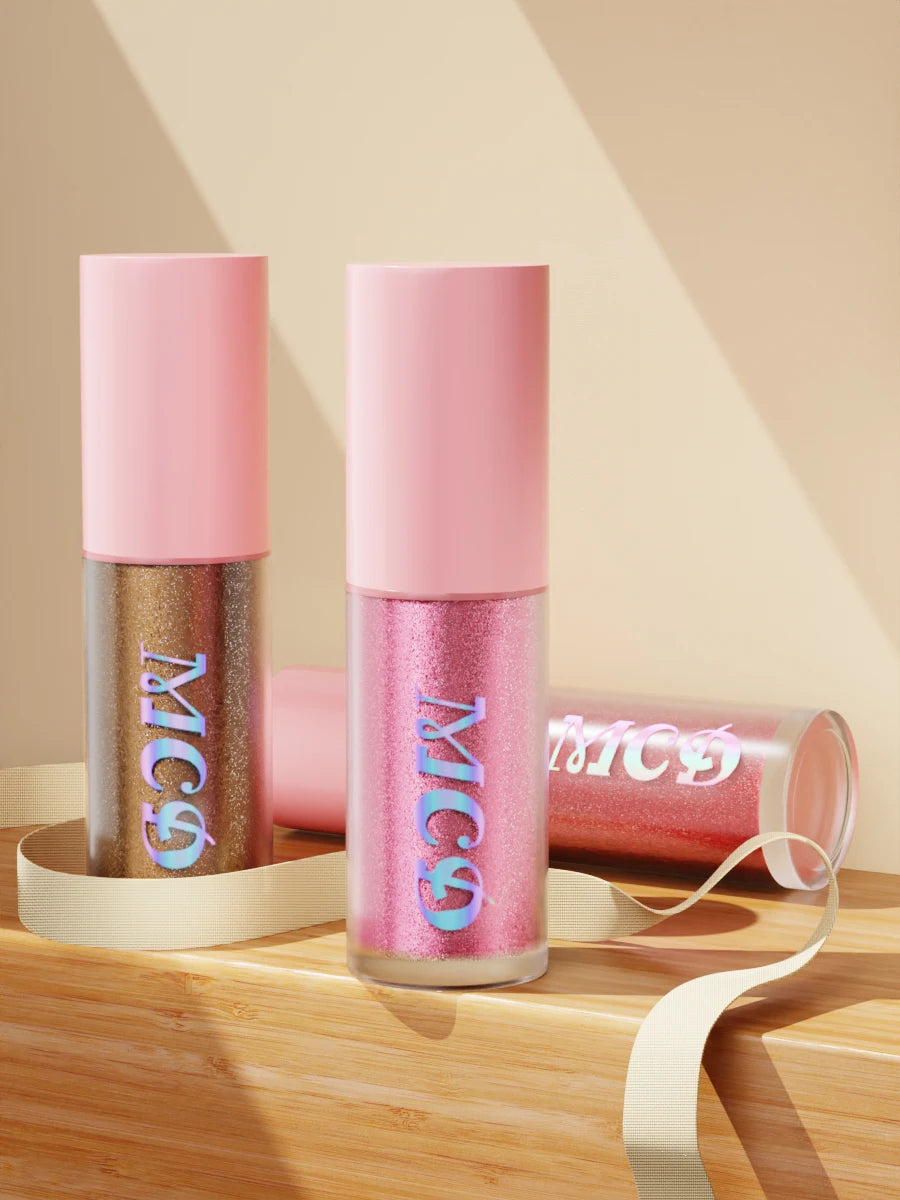8 Colors Metallic Shimmer Lip Glaze Glitter Liquid Lipstick High Pigmented Lip Tint Lip Gloss Korean Makeup Gifts Lip Oil