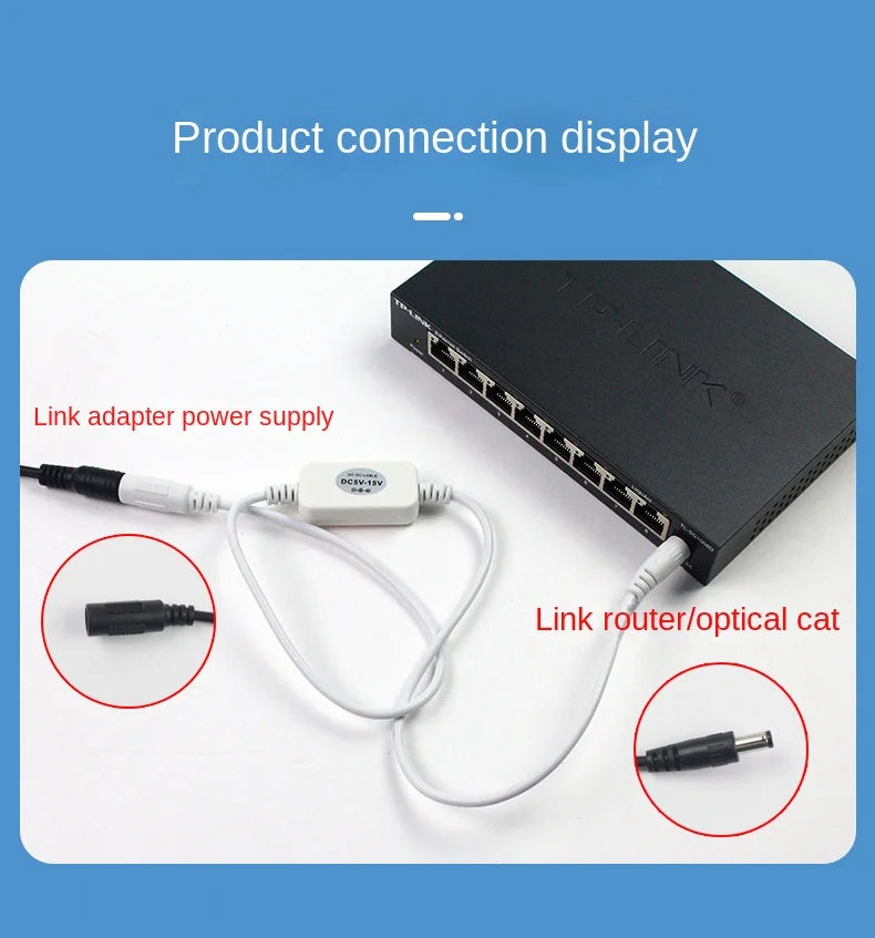 5.5*2.1 Router Timing Restart Controller Fully Automatic Timing Light Cat WiFi Power-Off Intelligent Reset Switch Connecting Wir