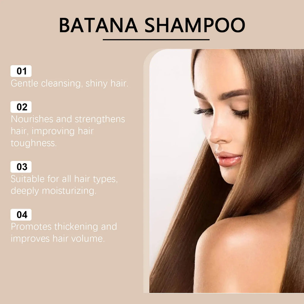 Batana Oil Shampoo Soothing Scalp Repair Damaged Brittle Hair Oil Control Nourishing Strengthing Hair Root Hair Growth Shampoo
